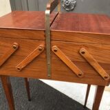 Scandinavian vintage sewing box worker