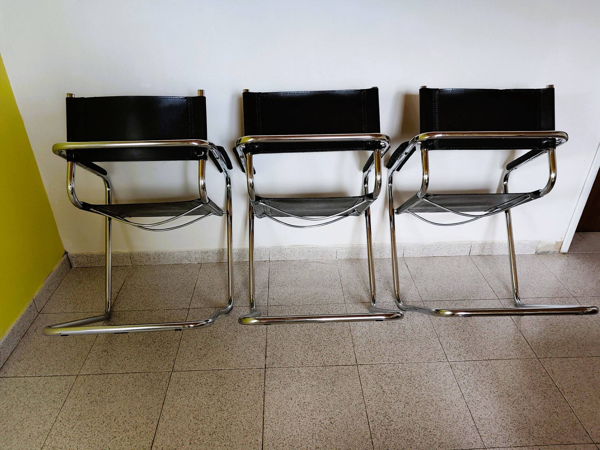 Lot de 3 fauteuils design inspiré Mart Stam