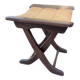 Tabouret  en bois paillé / vintage années 50-60