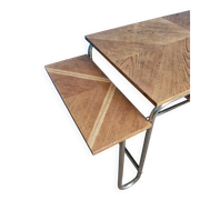 Bureau Bauhaus in ash veneer and tubular steel by Andre Lurcat