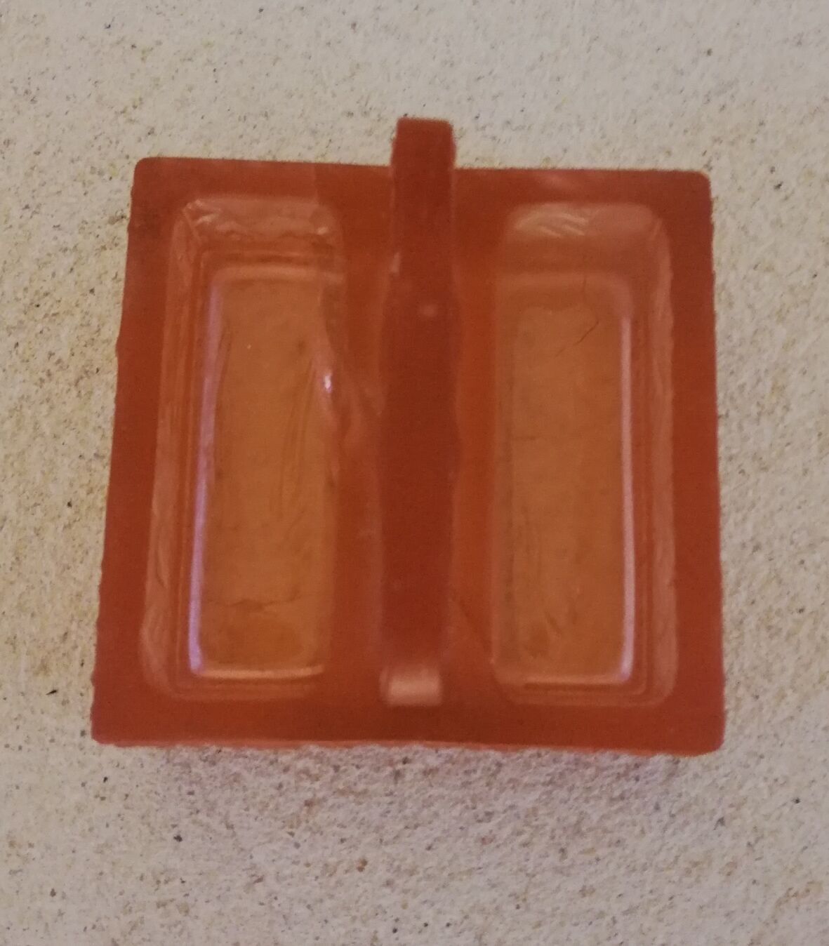 Art Deco pink glass salt shaker