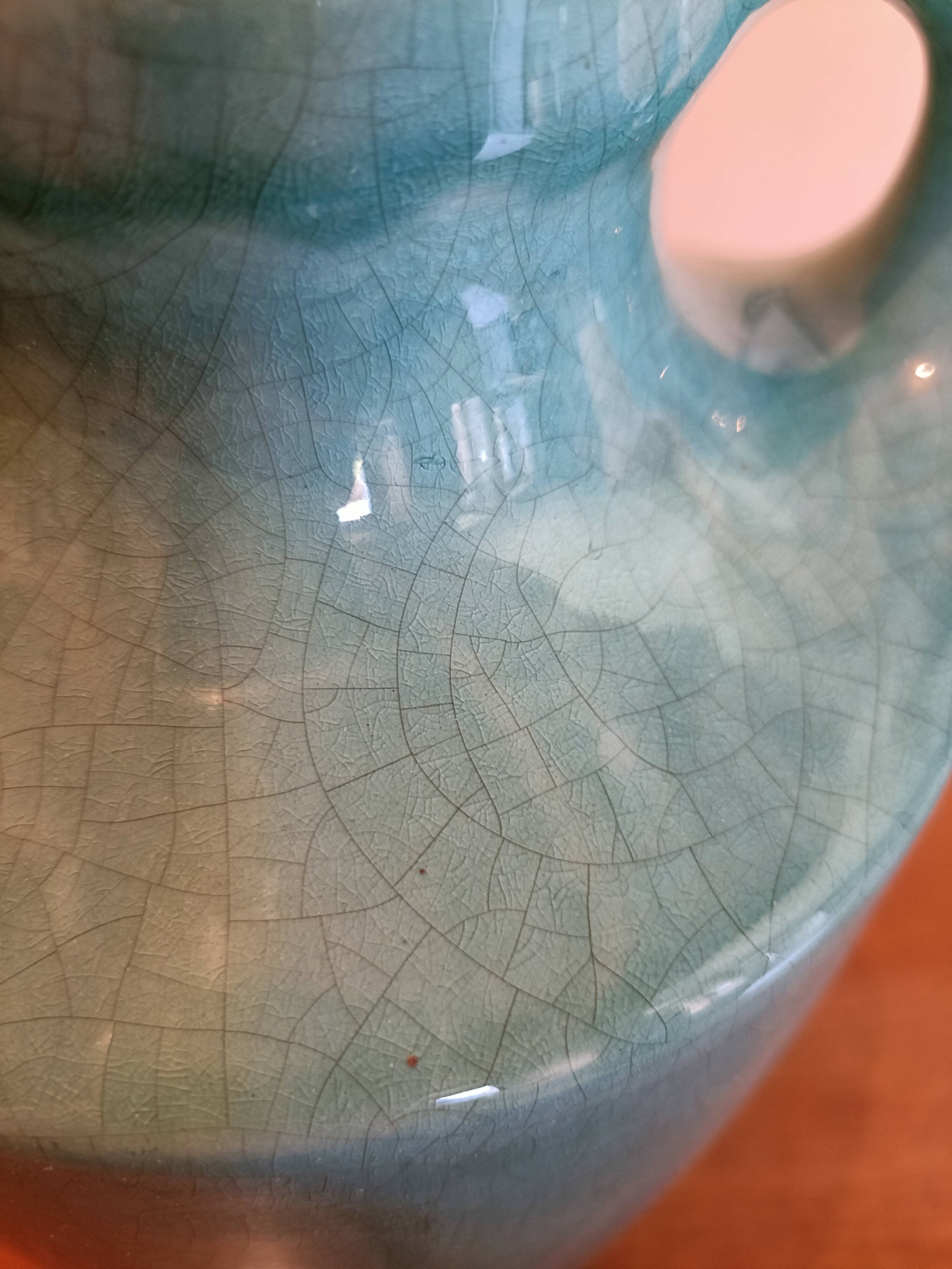 Vintage cracked vase