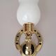 Gilded bronze wall lamp with iron and horse head 1950/1960.