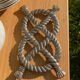 Vintage silver metal rope trivia