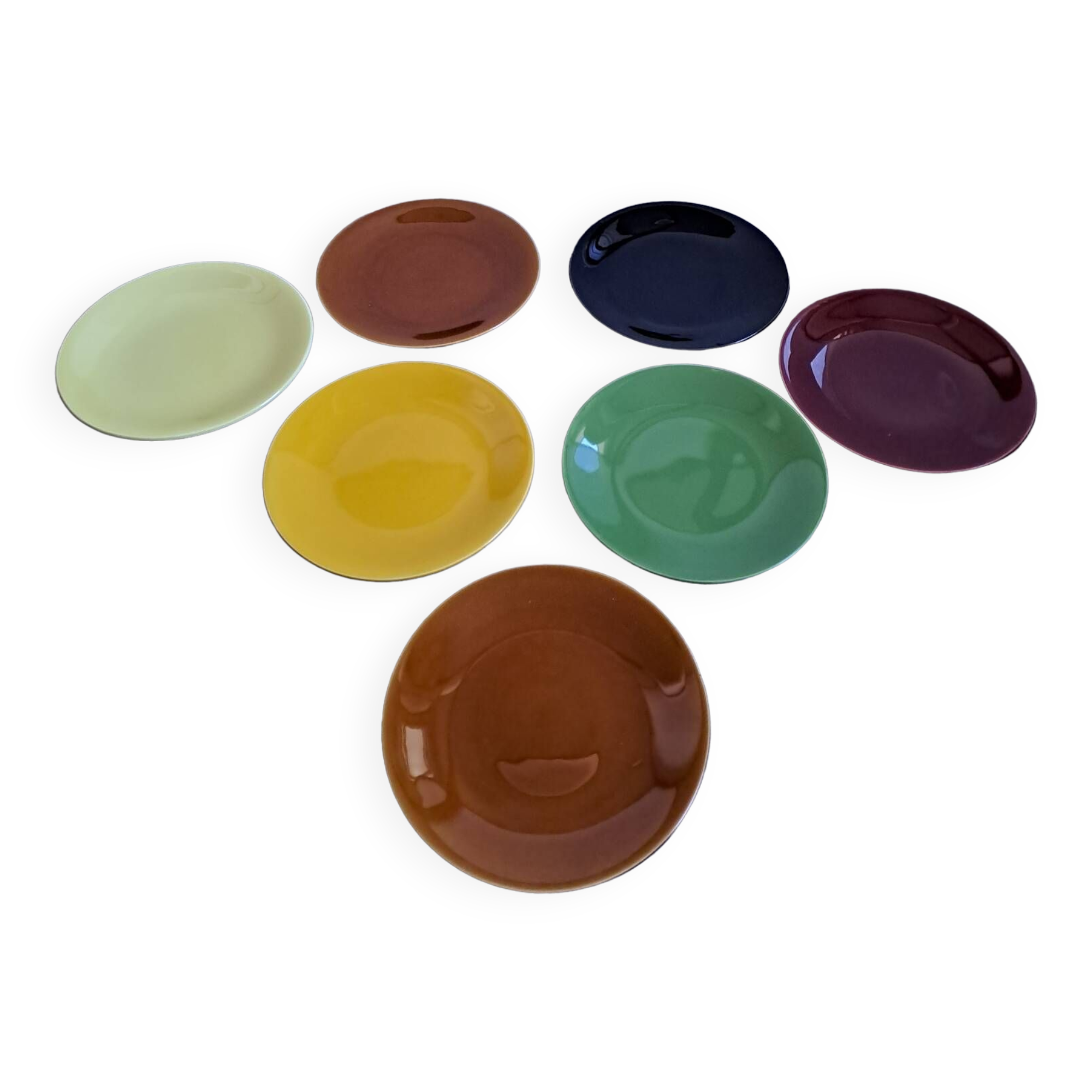 Lot assiettes à dessert vintages