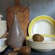 Nine plates faience of gien creation primefleur service caroline vintage