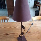 Vintage 70s Brown Metal Lamp