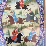 Pair of Persian Khatam paintings