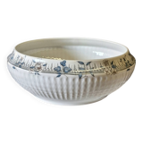Porcelain salad bowl from Chauvigny, France, in very good condition.