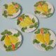Dessert plates "lemon" in slipware