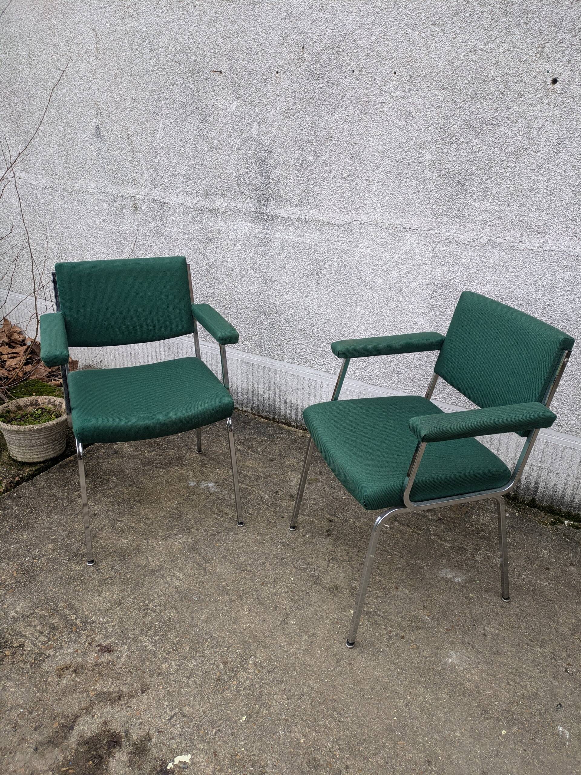 Pair of designer armchairs