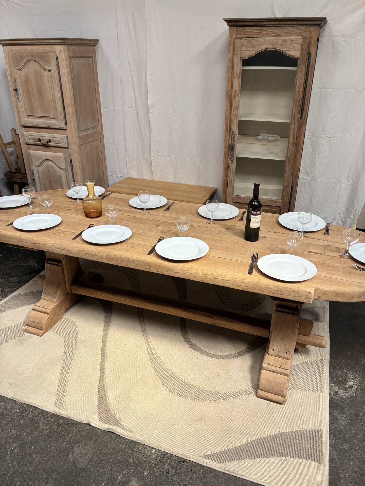 Monastery table in solid oak