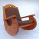 Brutalist rocking chair in Wasa pine