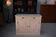 Low sideboard with 2 doors, white patina, 1960s