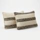 Set of 2 vintage kilim cushion covers 36x51 cm