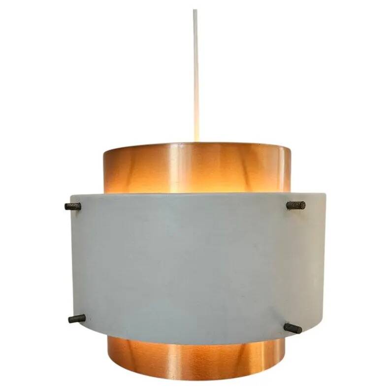 Rare Midcentury Pendant in style of Jo Hammerborg, Denmark, 1970s