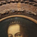 Old oil painting on canvas, Salome holding the head of John the Baptist - 18th century