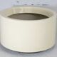 Important cylindrical planter in cream lacquered fiberglass, circa 1970