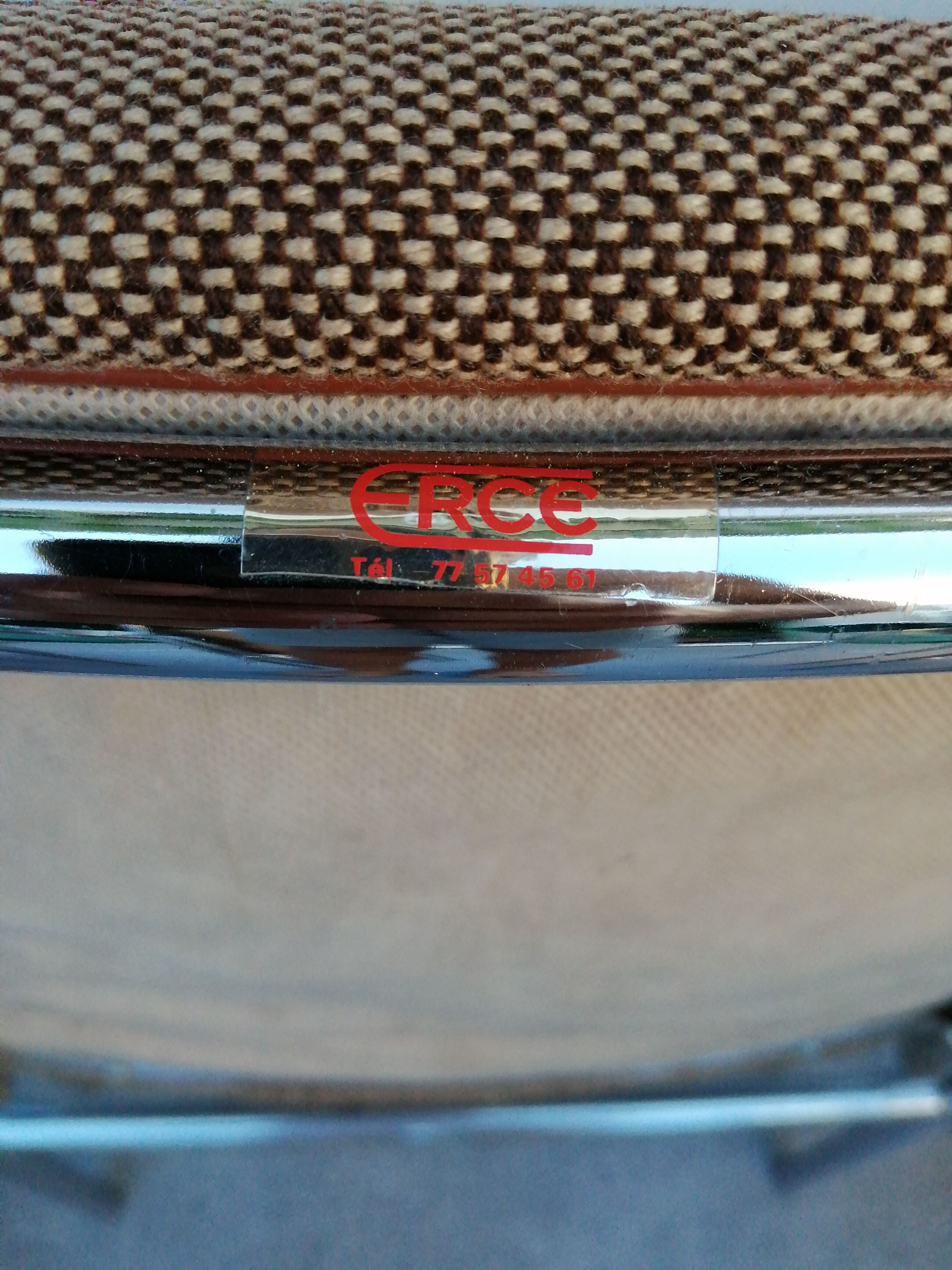 6 Erce Vintage folding chrome chairs 1970-80