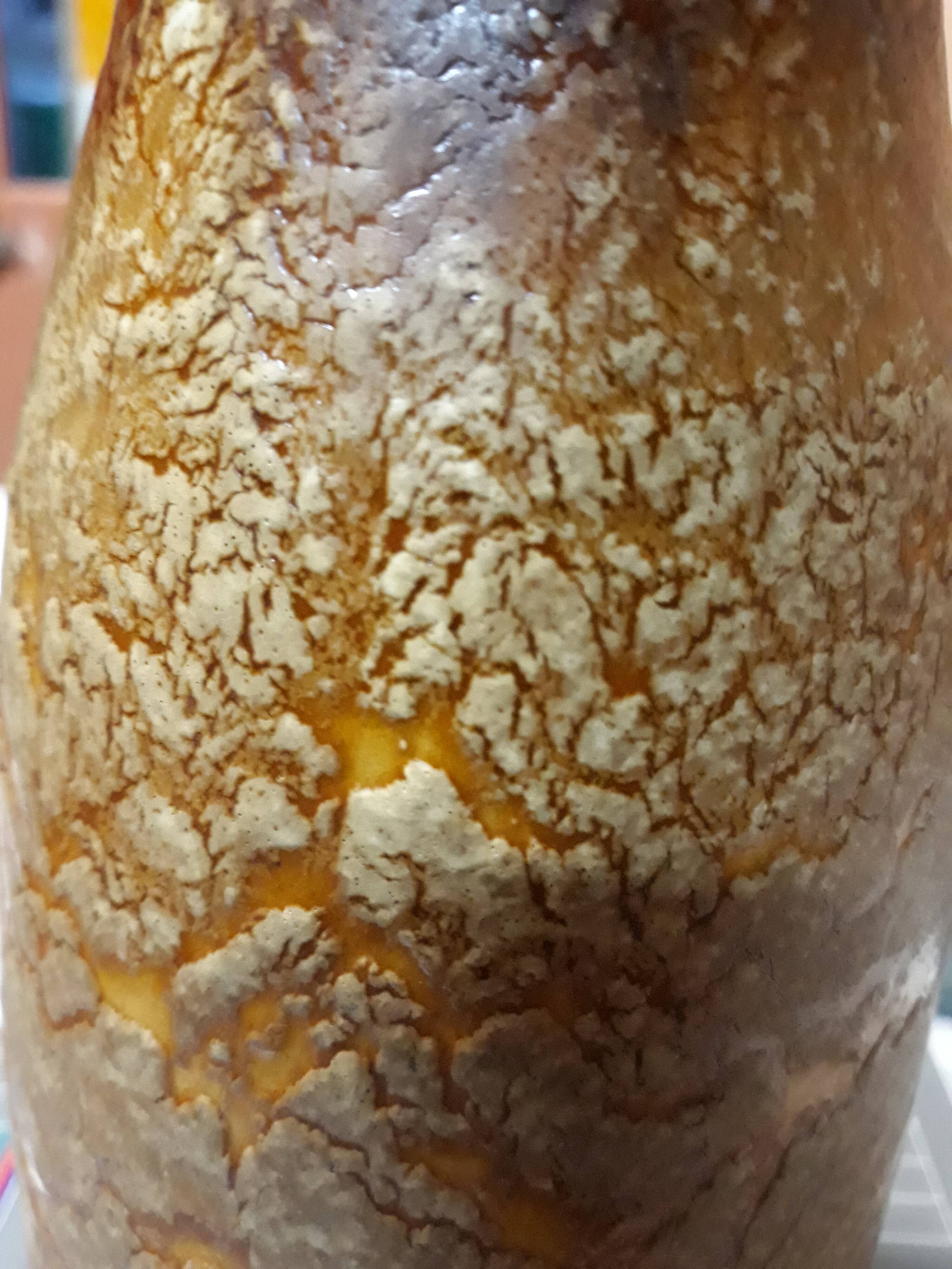 Ceramic vase west germany fat lava