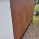 Buffet en bois patiné blanc