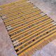 Handmade yellow Berber Kilim rug 226 x 150