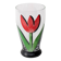 Red Tulip Flower Water Tumbler Kosta Boda by Ulrica Hydman Vallien / Sweden