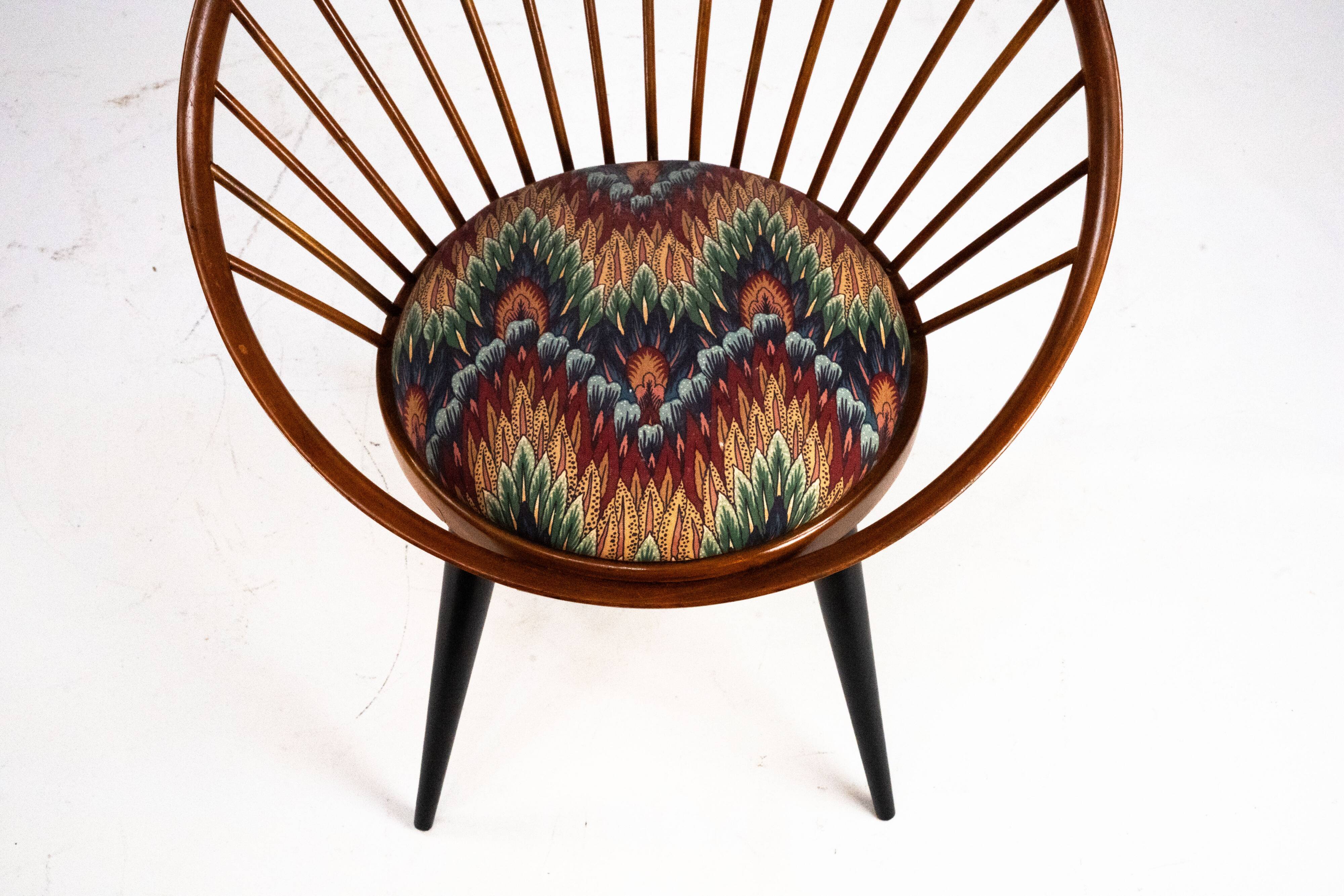 Pair of Yngve Ekström Circle Chairs for Swedese, Sweden 1950s – Original Up