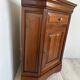 French vintage corner cabinet in solid wood by Ernest Ménard.