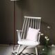 Vintage floor lamp with bamboo-style leather base