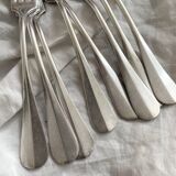 8 old silver-plated table forks