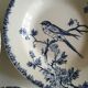 Gien's hollow earthenware plates 19th Provençal bird décor