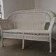 Wicker bench, rattan