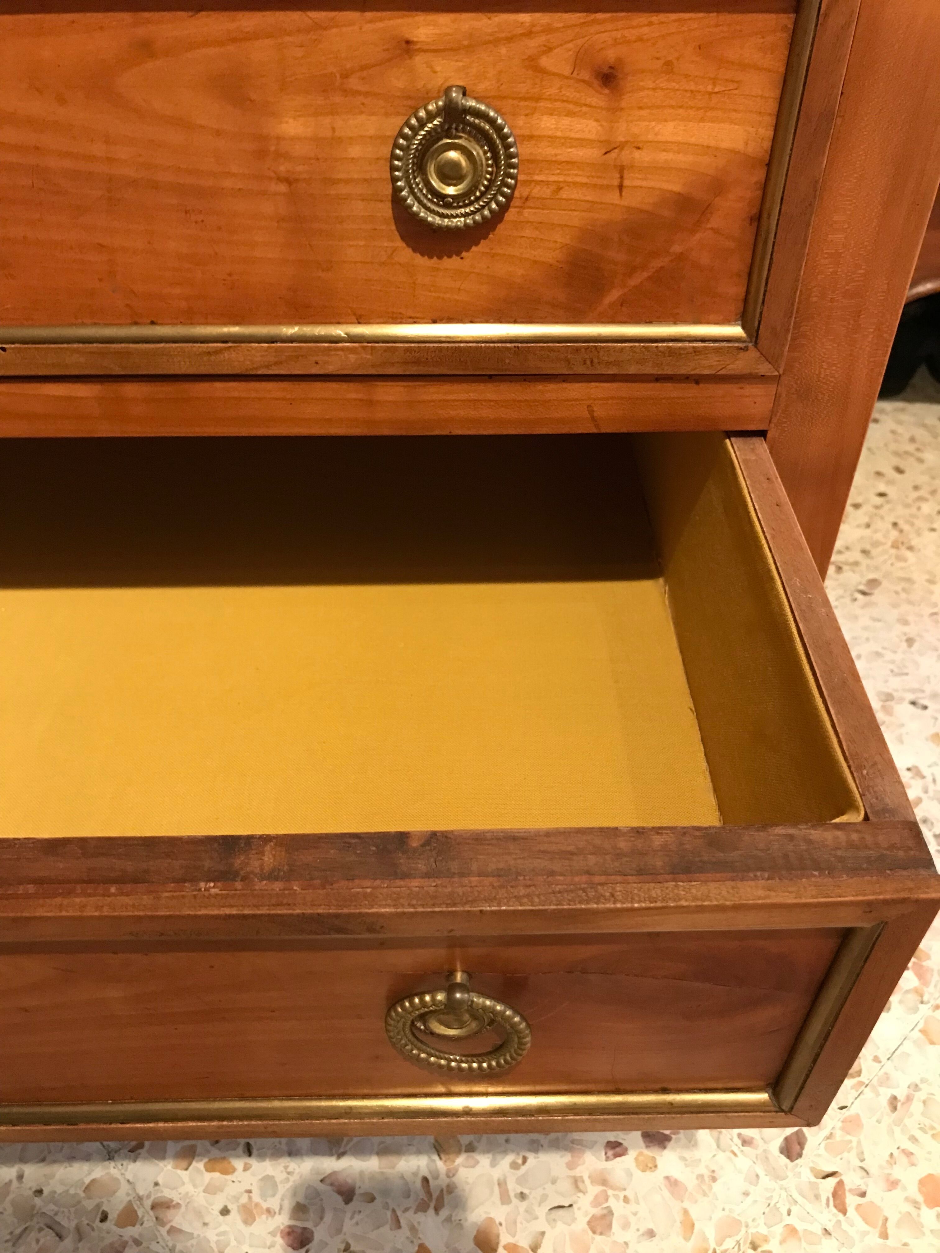 Small secretary English donkey back office Madame 3 drawers