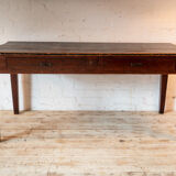 Antique table with 2 drawers in patina