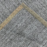 3x10 White Black Turkish Runner Rug 92x310Cm