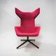 Alfredo Häberli / armchair “Take a line for a walk” / Moroso / Italy / design 2003 / red wool