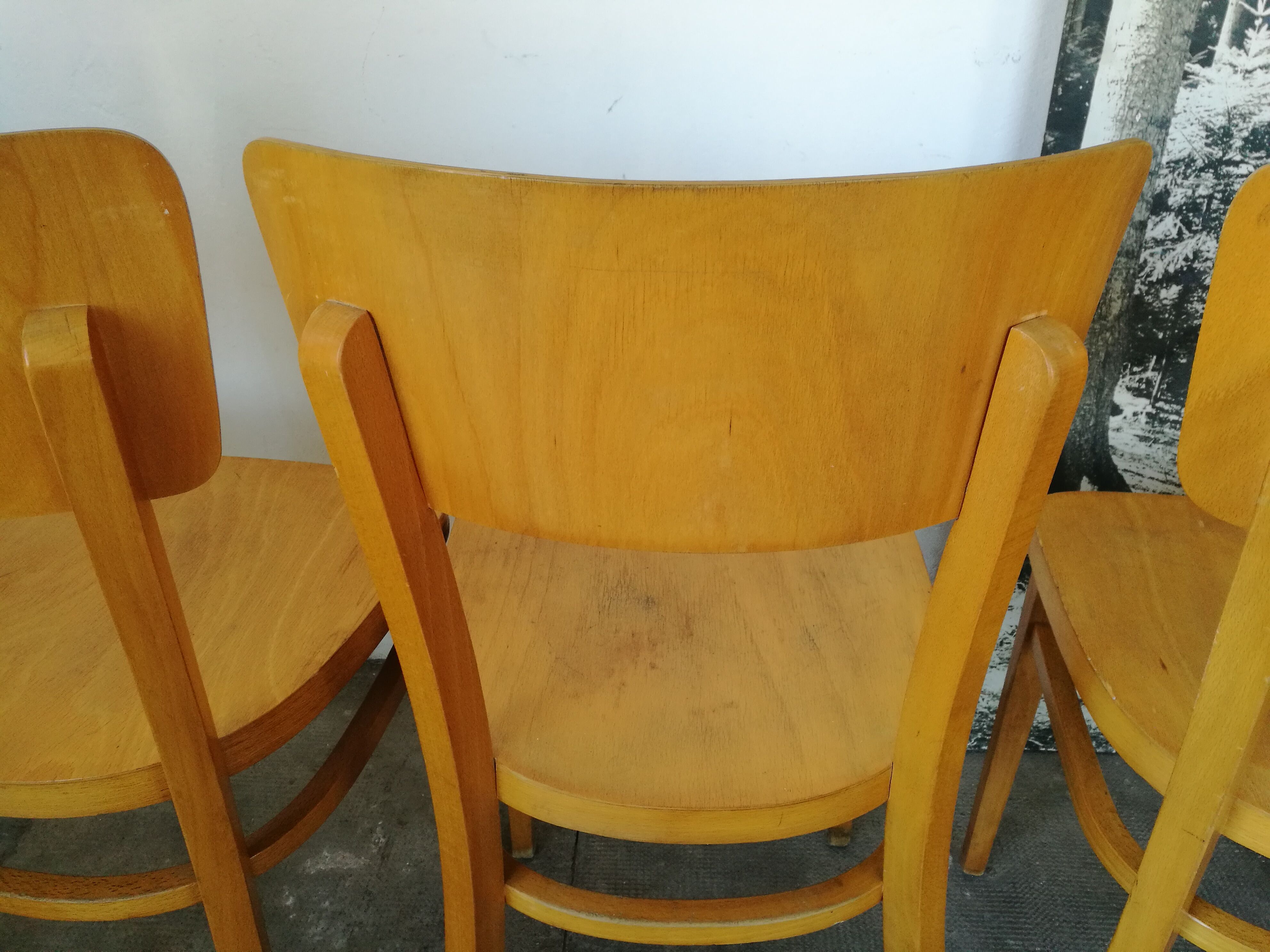 Set of 4 Thonet bistro chairs