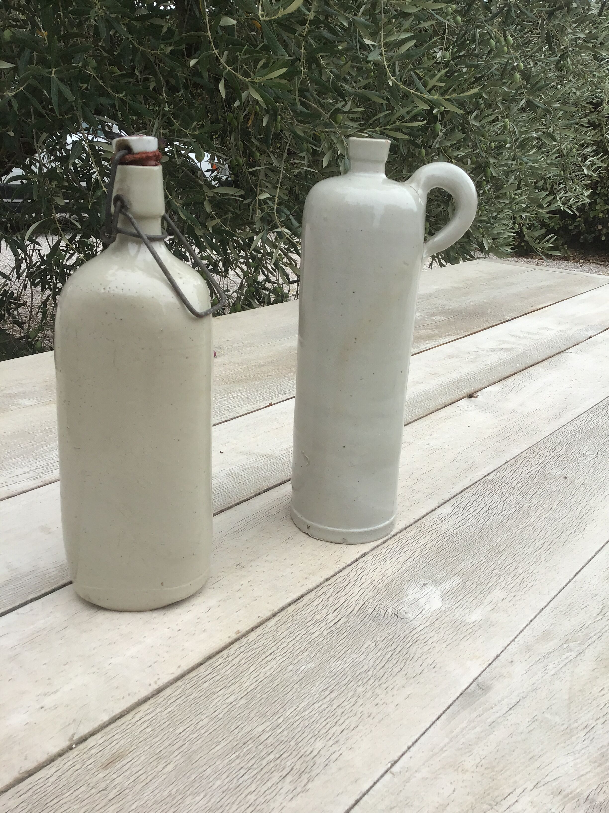 Triangle shaped sandstone bottle