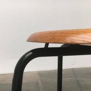 Tabouret danois du milieu du siècle par MH Stalmöbler