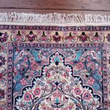 Pakistani wool and silk handmade rug 190x120cm