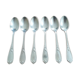 Small old silver metal spoons