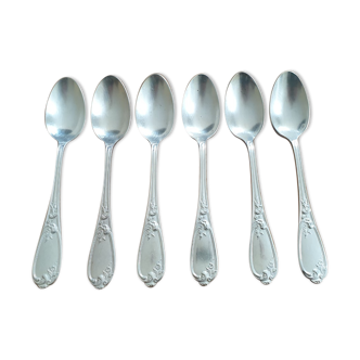 Small old silver metal spoons