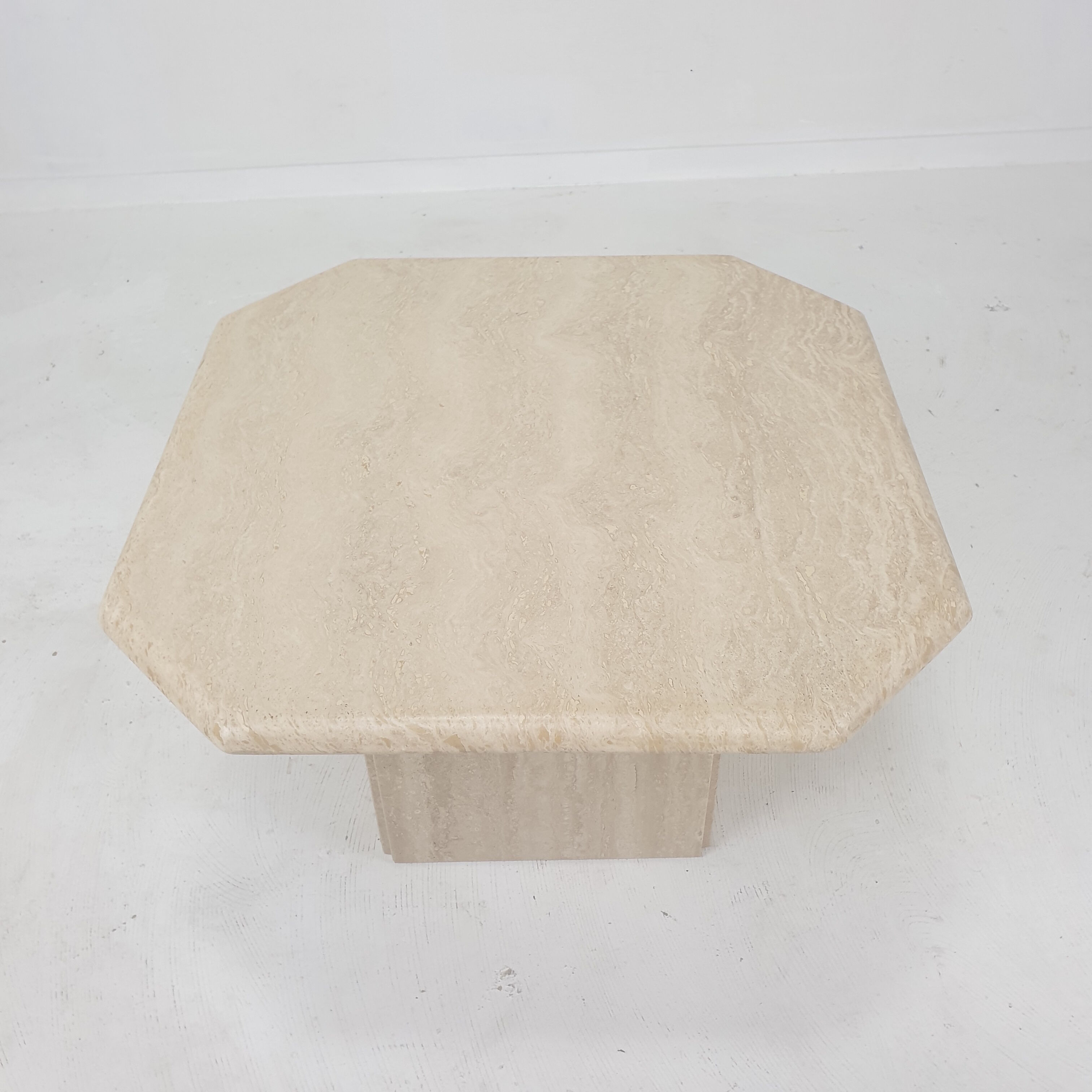 Italian Travertine Coffee Table, 1980's