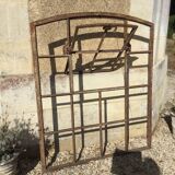 Old cast iron factory window