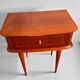 Pair of vintage bedside tables from the 1950s/60s in mahogany – tapered brass legs.