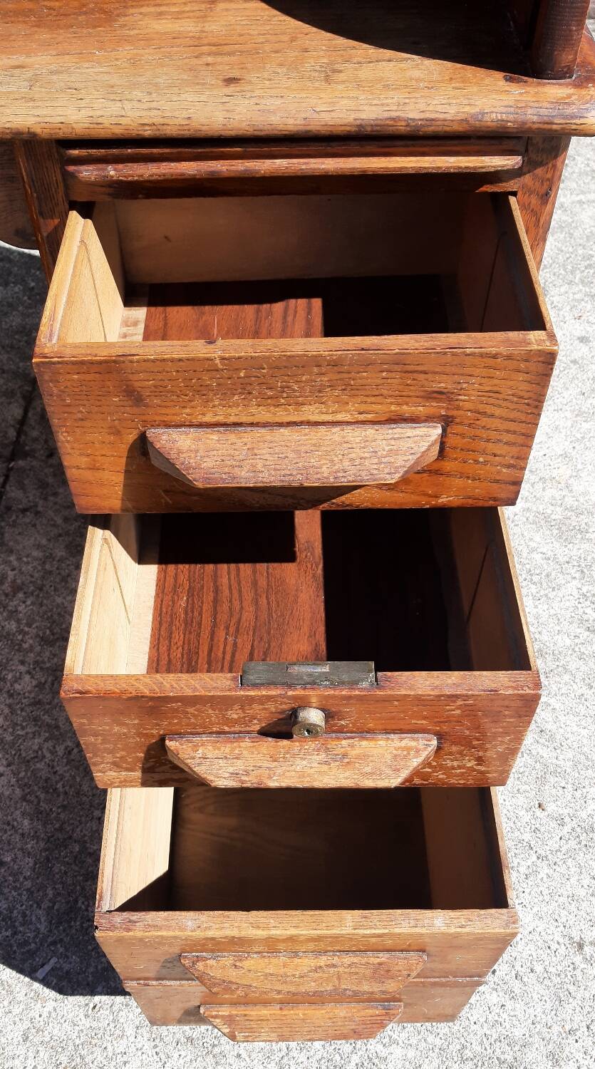American "Roll Top" desk in oak.