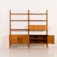 Fredrik A. Kayser teak free standing wall unit for Gustav Bahus, Norway 196
