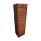 Vintage curtain binder in solid brown oak year 50