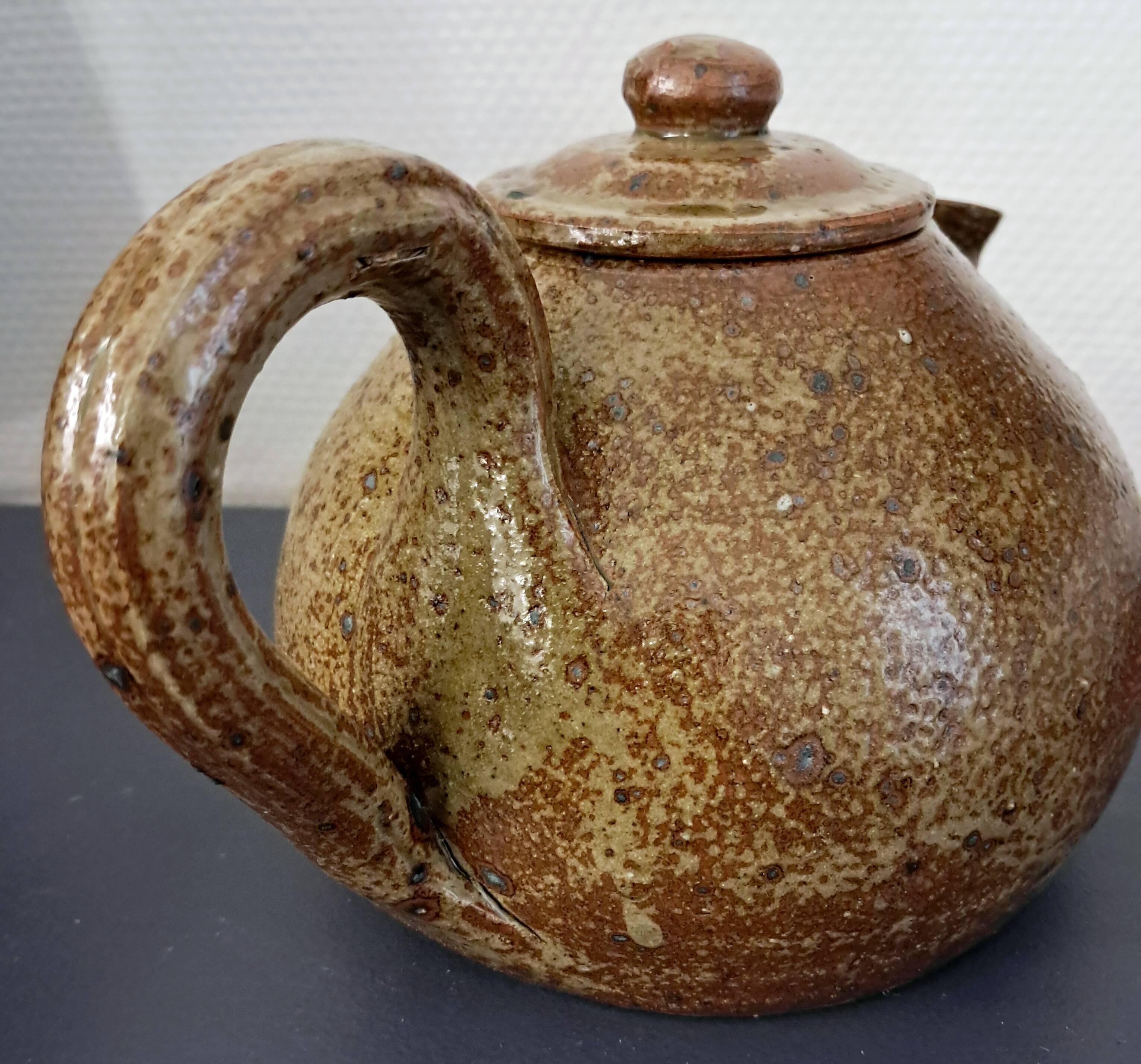 Pyrite stone teapot by Guy Baudat
